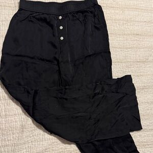 Anthropologie Black Elastic Waist Pants
